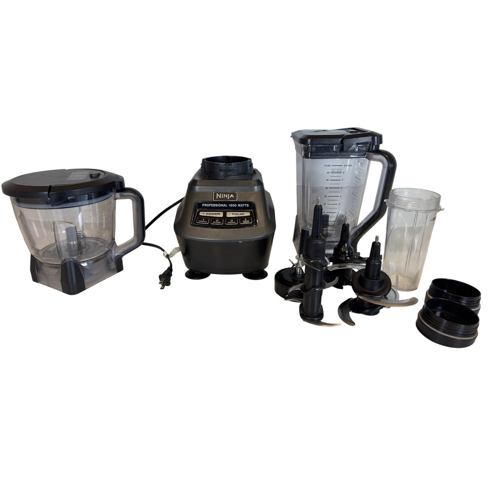 Ninja Professional 1500 Watts Blender Food Processor System BL770 Black Silver